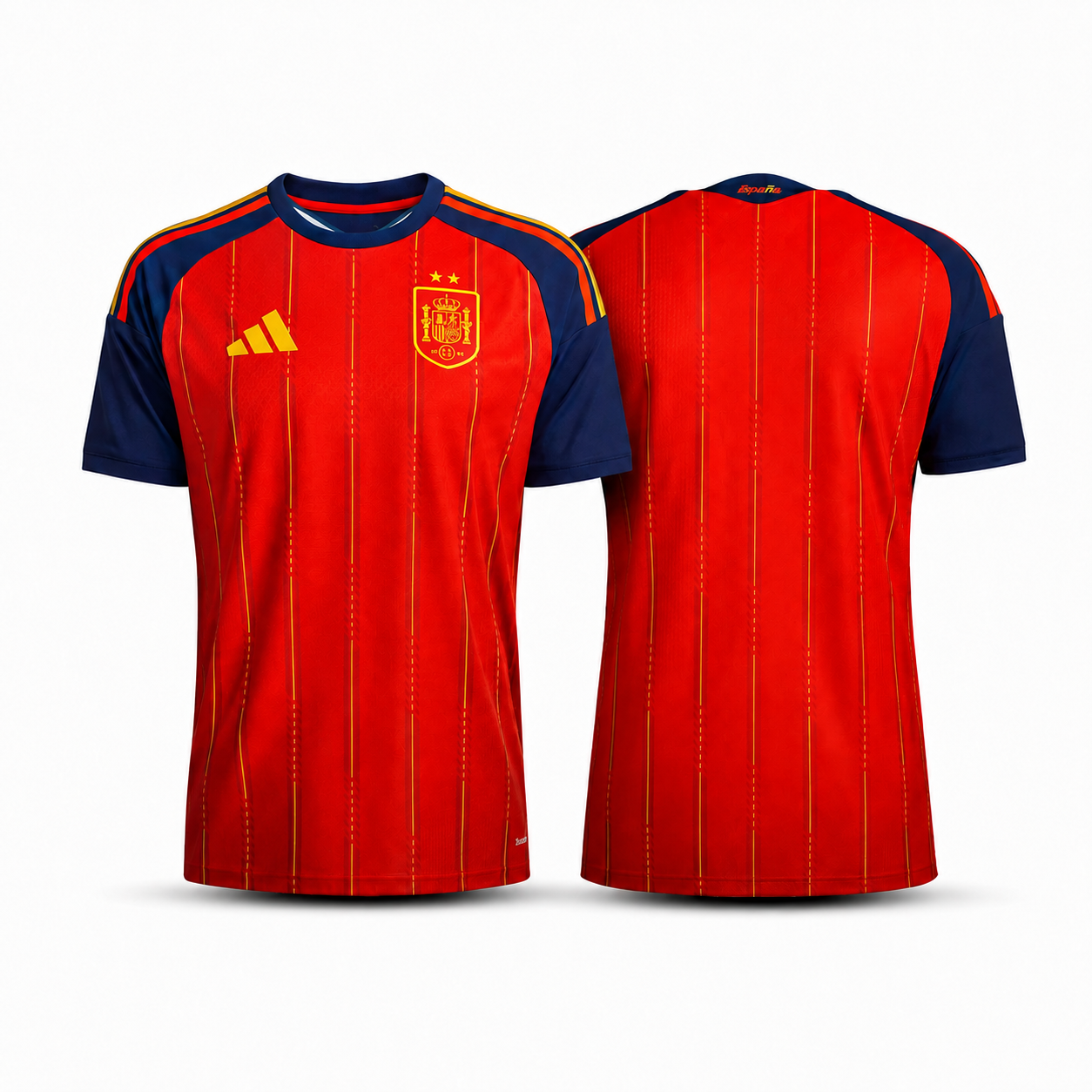 Camisa Espanha Home 2026 Torcedor Masculino - 2 estrelas