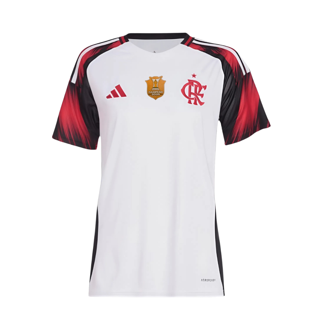 Camisa do Flamengo Feminina Away - 2025/26 com Patch de Campeão Brasileiro