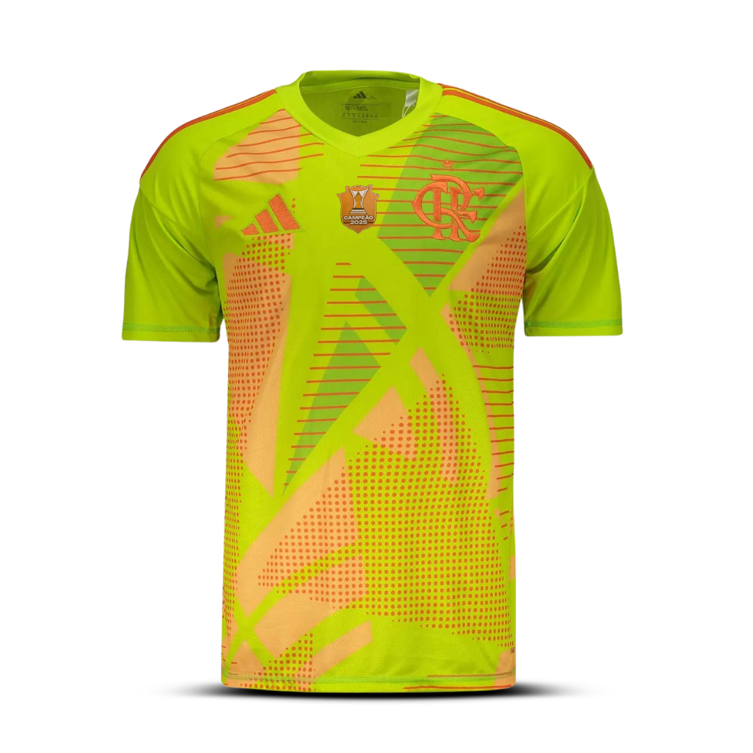 Camisa do Flamengo Goleiro Home - 2025/26 com Patch de Campeão Brasileiro