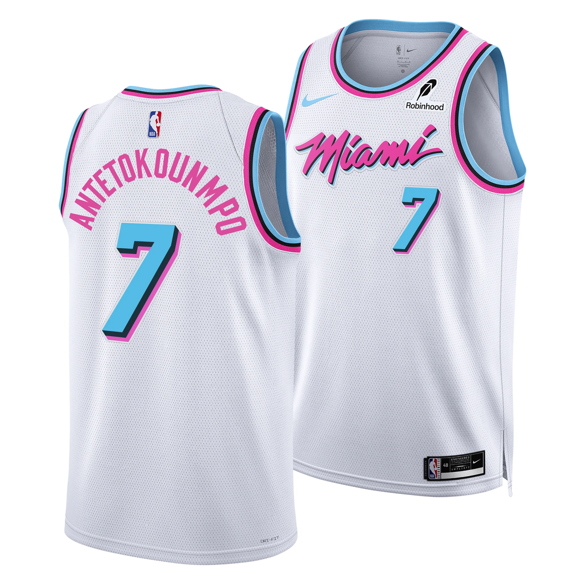 Regata Miami Heat Vice Edition NBA - Giannis Antetokounmpo