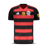 Camisa Flamengo Home 25/26 - Versão Jogador com Patch Libertadores e Brasileiro