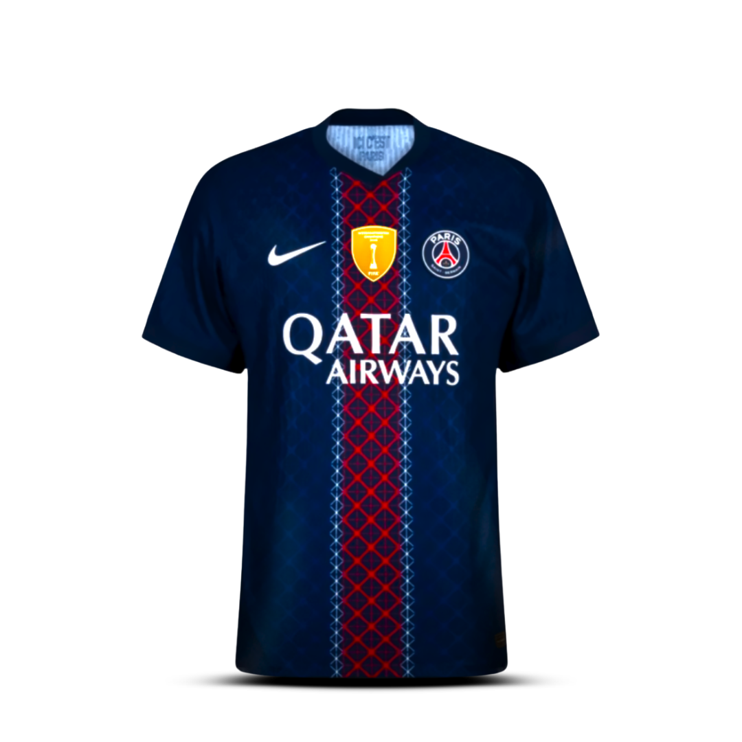 Camisa do PSG Home - 25/26 com Patch de Campeão Intercontinental
