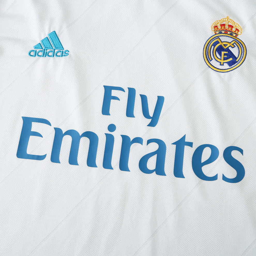 Camisa Retrô Real Madrid Home 2017/18 Torcedor Masculina