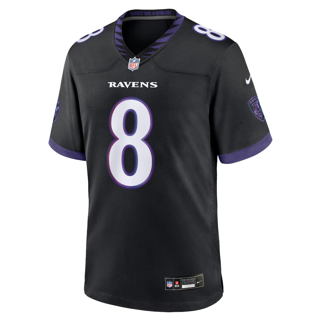 Camisa NFL Baltimore Ravens Vapor Limited Black Alternate 2026 - Lamar Jackson