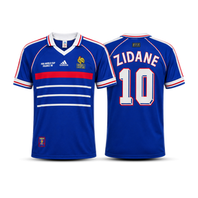 Camisa França Home Retrô 1998 - Zidane - Pronta entrega