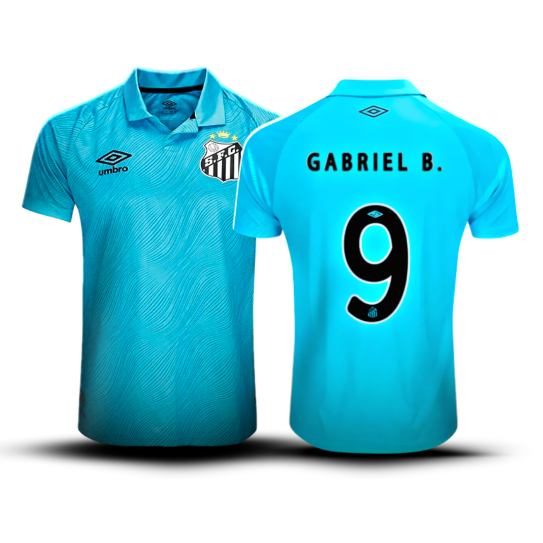 Camisa Santos Azul 2025/2026 - Gabigol