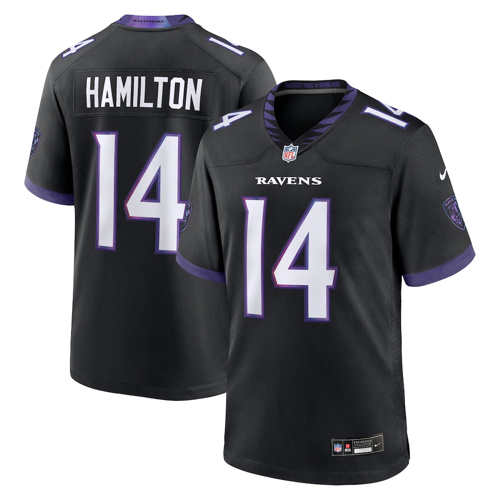 Camisa NFL Baltimore Ravens Vapor Limited Black Alternate 2026 - Hamilton