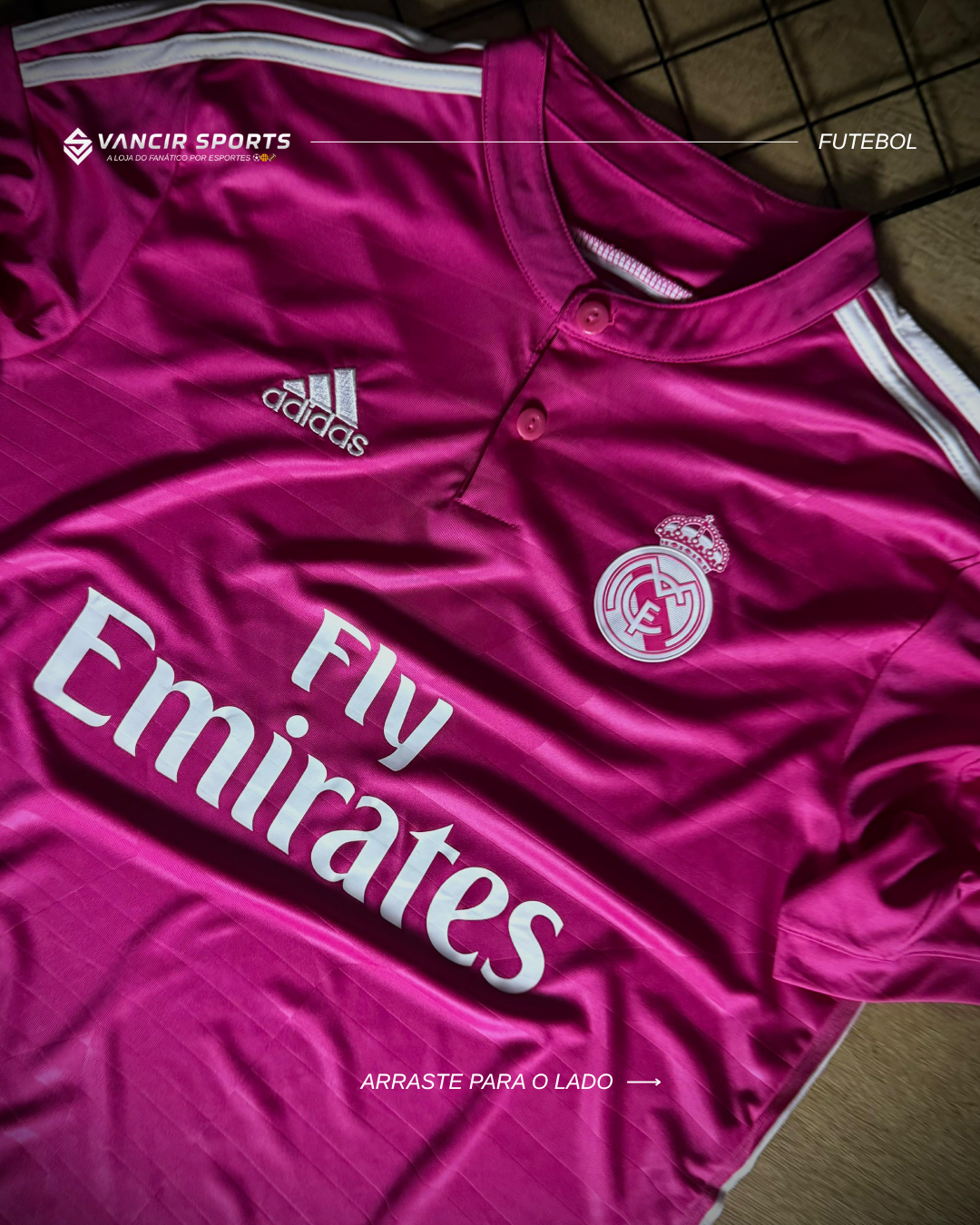 Camisa Real Madrid Retrô Away 2014/15 - Pronta entrega