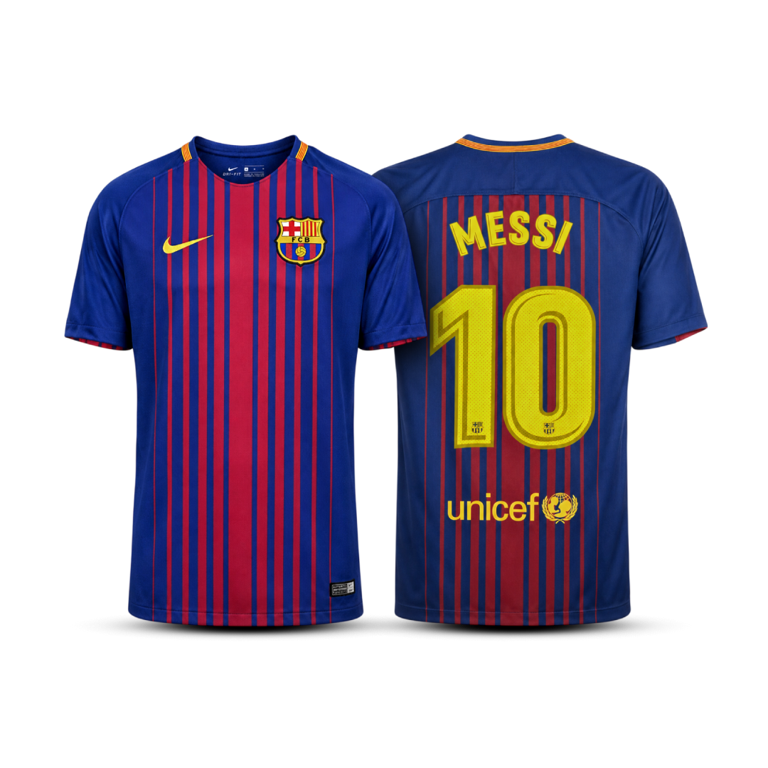 Camisa do Barcelona Retrô 2017/18 Home – Messi #10