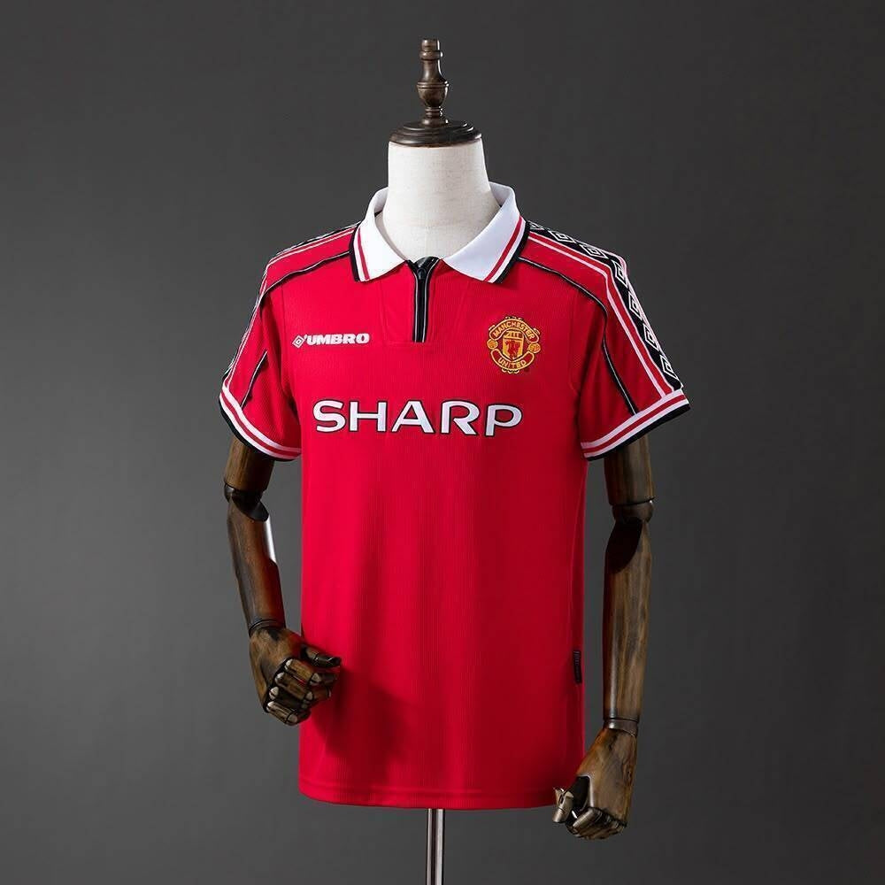 Camisa Manchester United Retrô 1998 - Pronta entrega