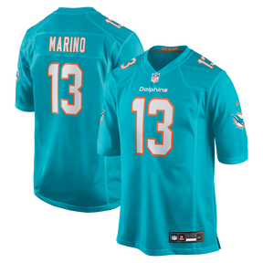 Camisa NFL Dan Marino Aqua Miami Dolphins Game Retired Player - Pronta entrega