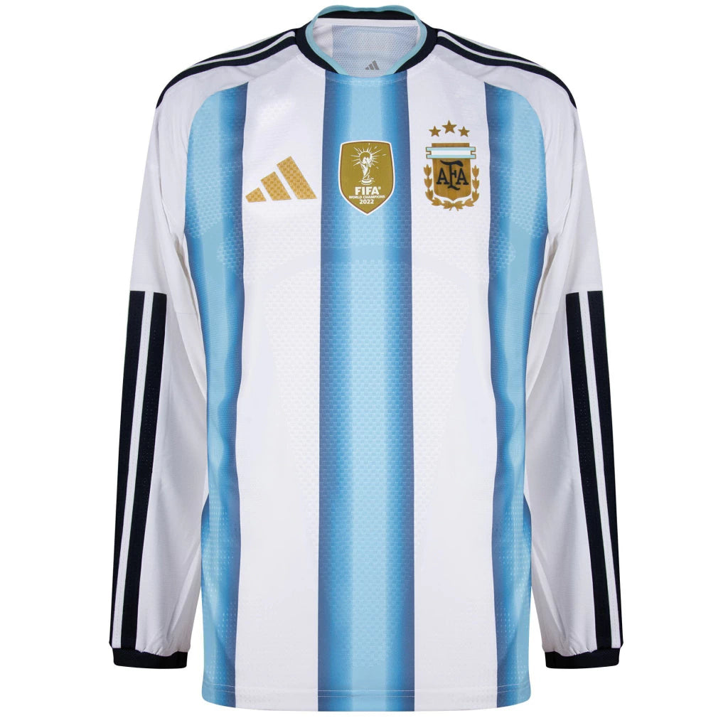 Camisa da Argentina Home Copa 2026 - Versão Jogador Manga Longa