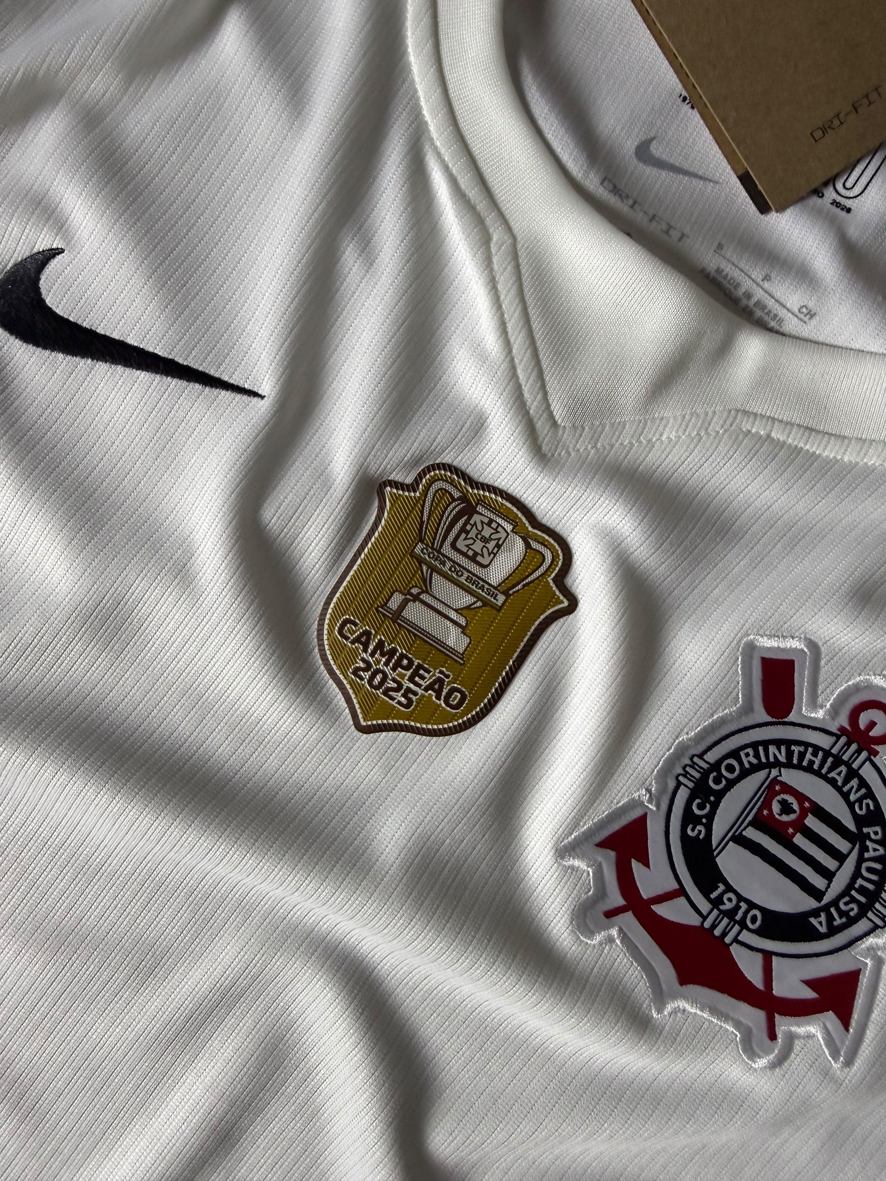 Camisa do Corinthians Home 2026 + Patch Copa do Brasil - Pronta entrega