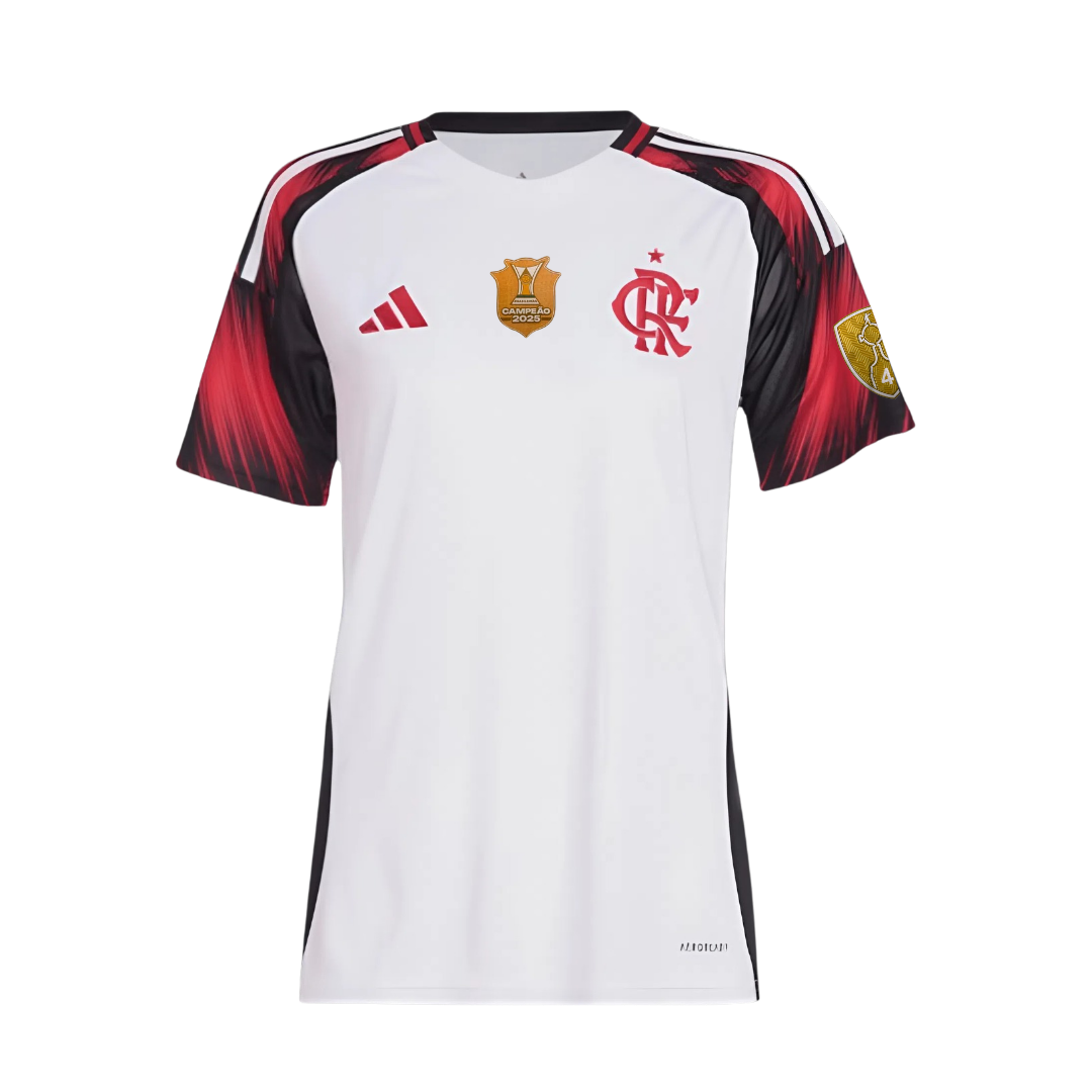 Camisa do Flamengo Feminina Away - 2025/26 + Patchs Libertadores e Brasileiro