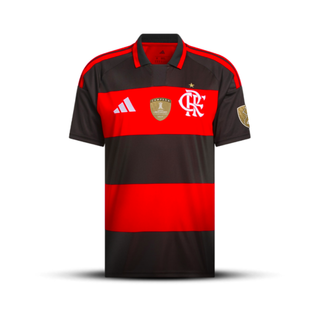 Camisa do Flamengo Home - 2026 + Patchs de Campeão da Libertadores
