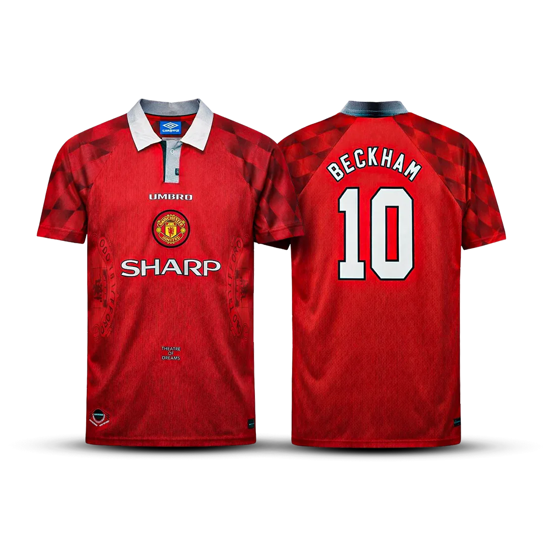 Camisa Manchester United Retrô 1996/97 Home – Beckham #10