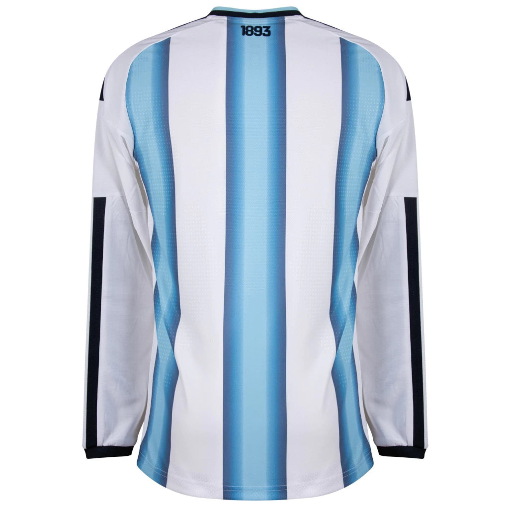 Camisa da Argentina Home Copa 2026 - Versão Jogador Manga Longa