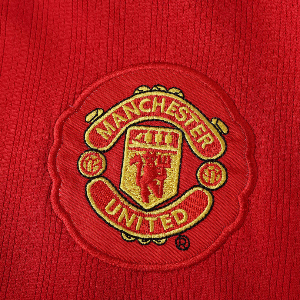 Camisa Manchester United Home 2007/08  Retrô Manga Longa Masculina