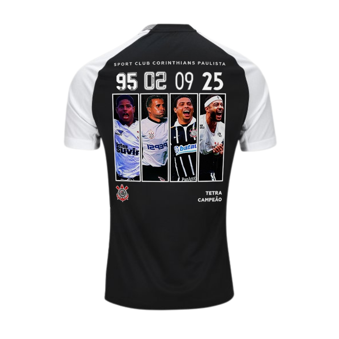 Camisa Corinthians Away 2025/26 - Personalização Tetracampeão