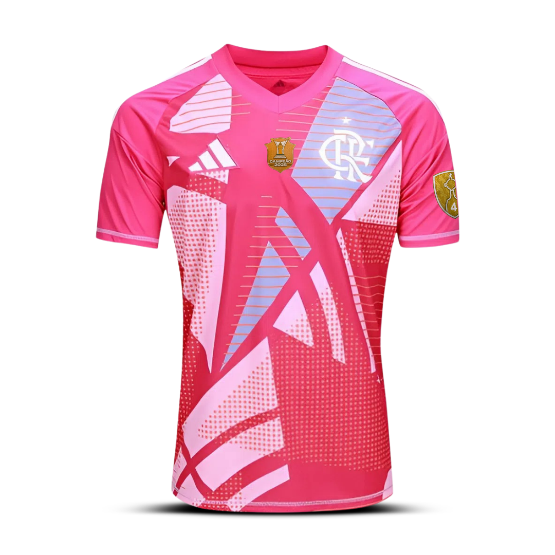 Camisa do Flamengo Goleiro Away - 2025/26 + Patchs Libertadores e Brasileiro