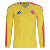 Camisa da Colômbia Home Copa 2026 - Versão Jogador Manga Longa