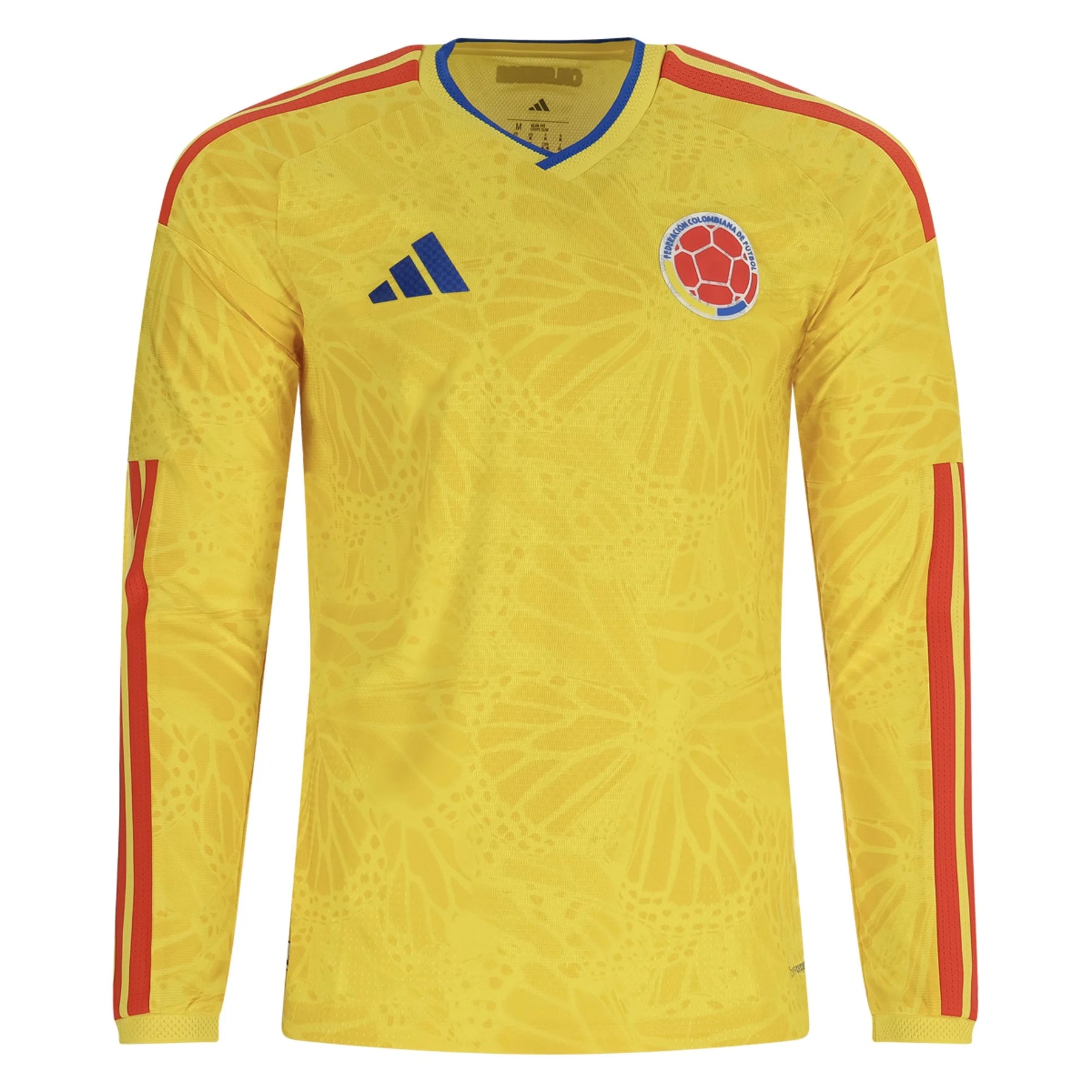 Camisa da Colômbia Home Copa 2026 - Versão Jogador Manga Longa