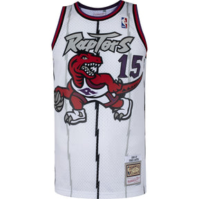 Regata Swingman Toronto Raptors Mitchell & Ness Hardwood Classics 1998/99 Branca- Vince Carter - Pronta entrega