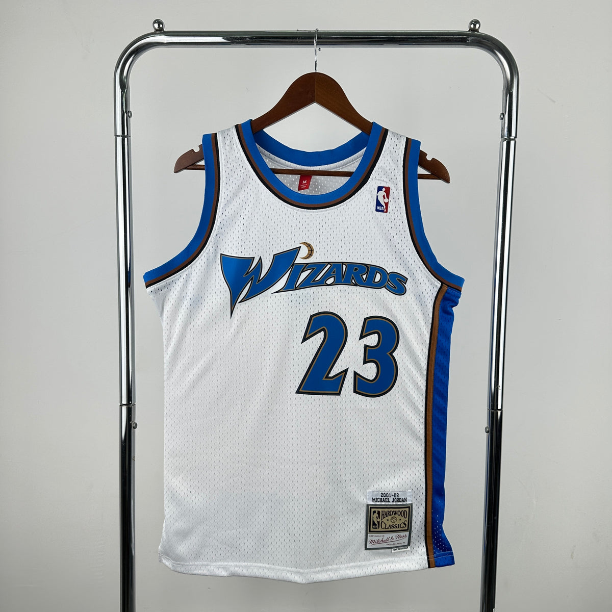 Regata NBA Mitchell & Ness Wizards 01/02 Branca - Michael Jordan