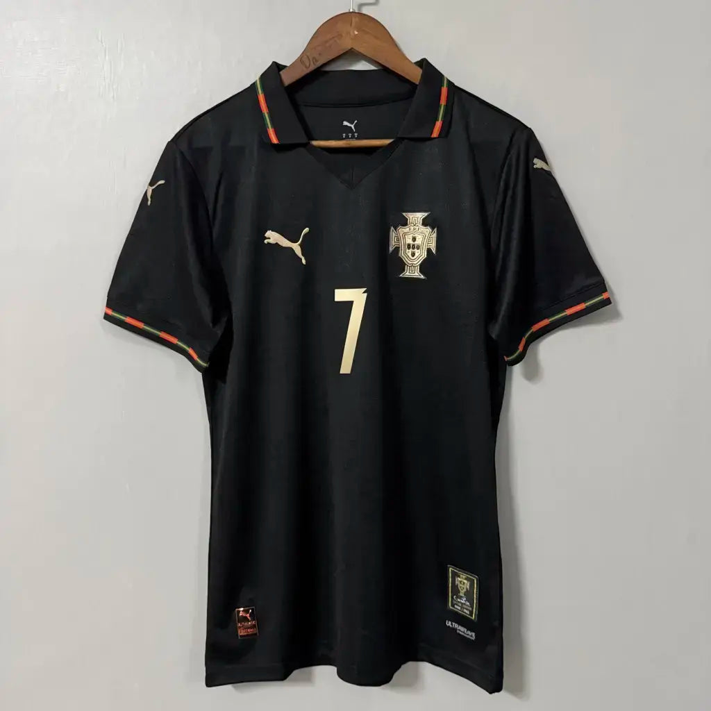 Camisa Portugal Pantera Negra Ronaldo 7 - Versão Jogador - Pronta entrega