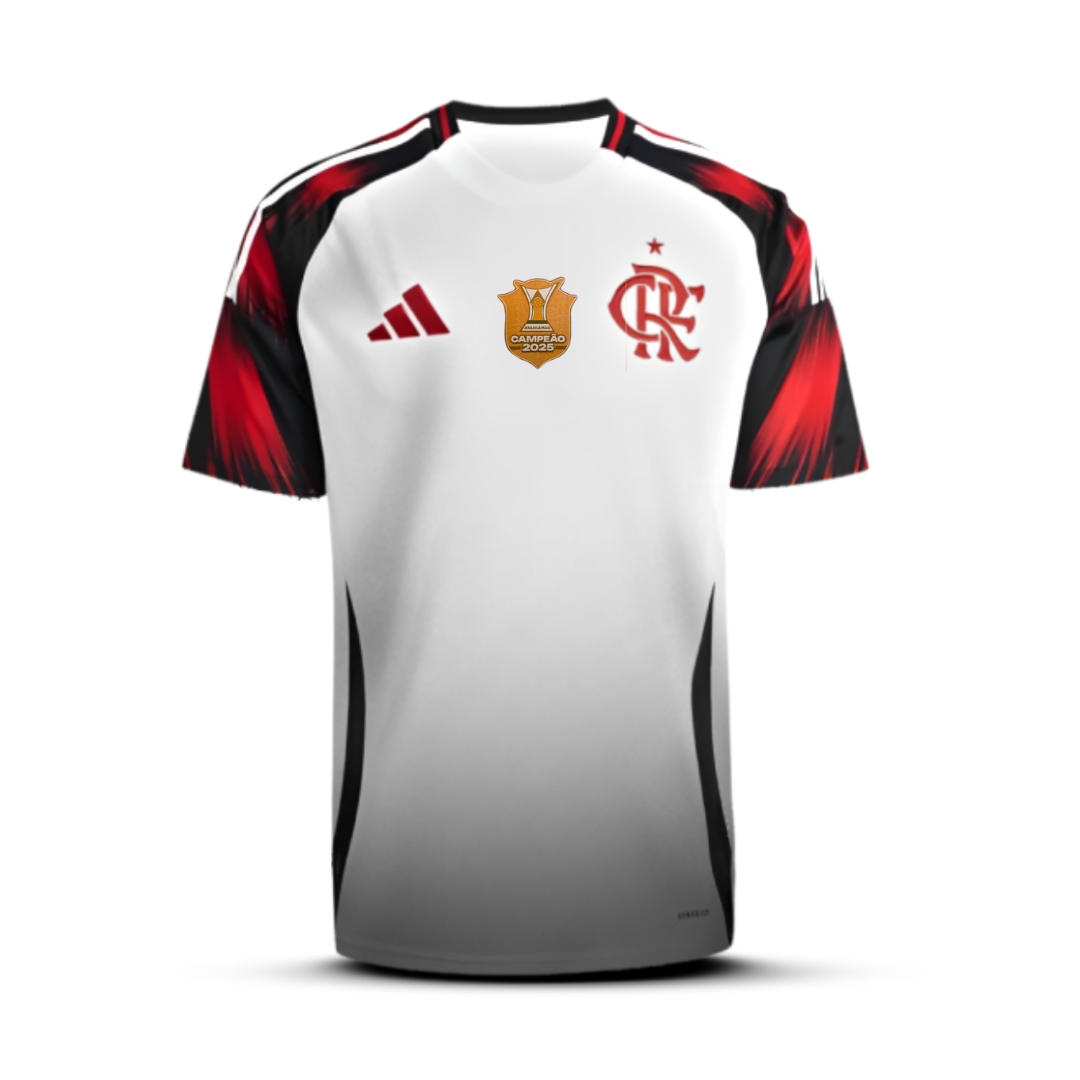 Camisa do Flamengo Away - 2025/26 com Patch de Campeão Brasileiro