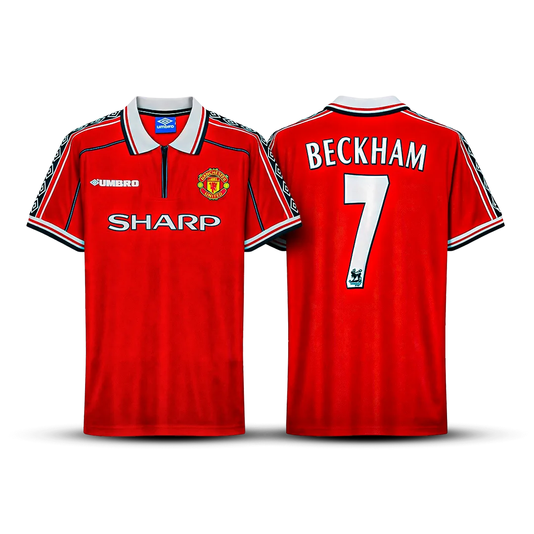 Camisa Manchester United Retrô 1998/99 Home – Beckham #7