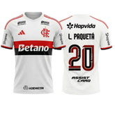 Camisa Flamengo Away 2026 - Pronta entrega - Patrocínios + L.Paquetá