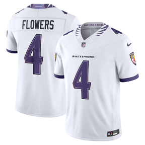 Camisa NFL Baltimore Ravens Vapor Limited White 2026 - Zay Flowers