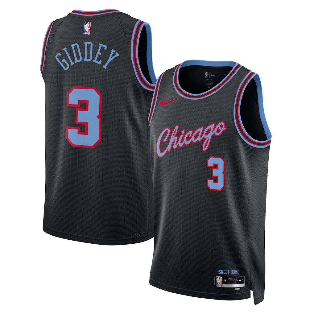 Regata Chicago Bulls City Edition NBA 25/26 - Josh Giddey