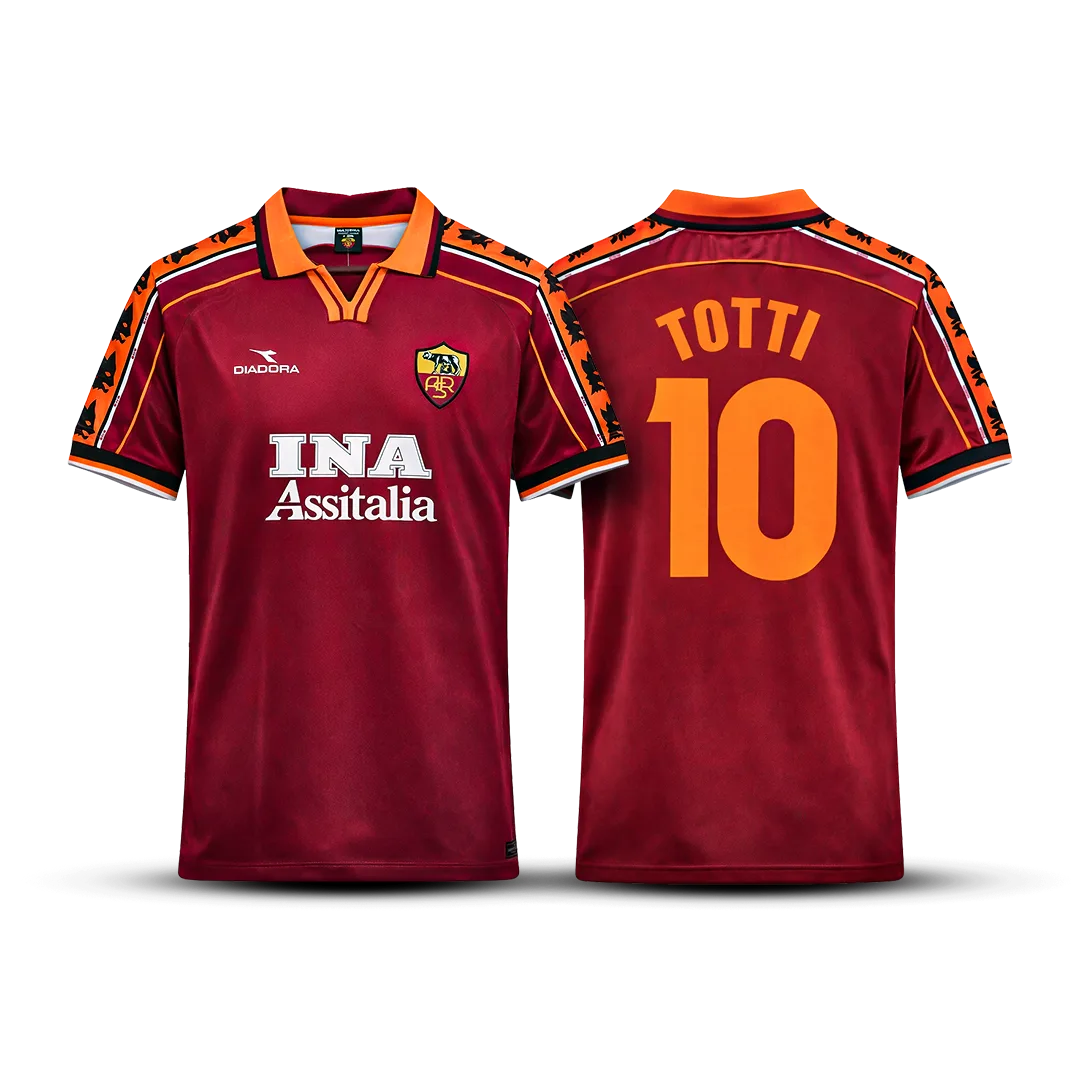 Camisa Roma Retrô 1998/99 Home – Totti #10