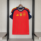 Camisa Espanha Home 2026 - 2 estrelas + Patchs Campeã Copa do mundo