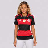 Camisa do Flamengo Feminina Home - 2026 + Kit Patchs Libertadores