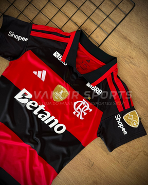 Camisa Flamengo Home 2026 Feminina - Pronta entrega - Patrocínios com patchs libertadores