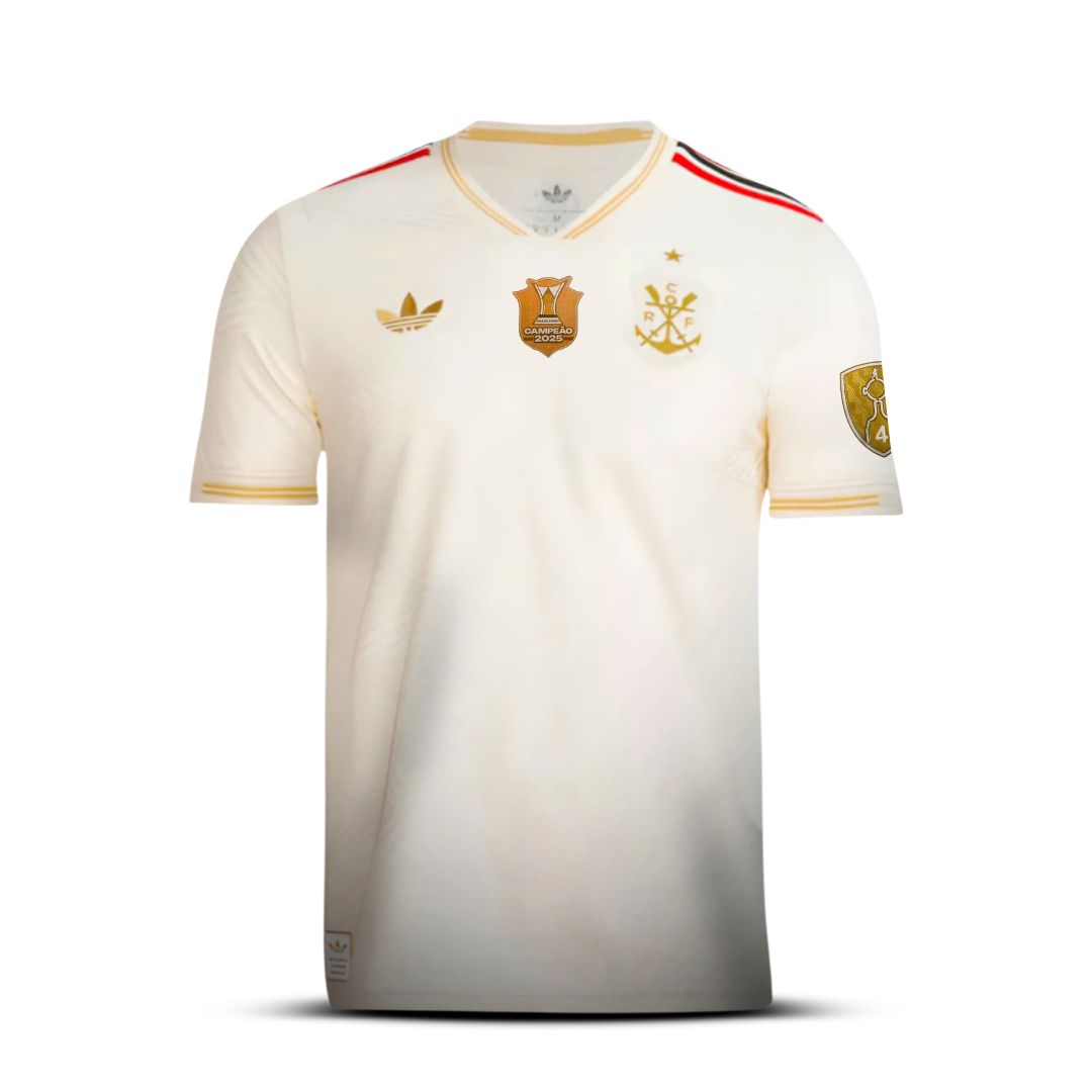 Camisa Flamengo Third 25/26 - Versão Jogador com Patch Libertadores e Brasileiro