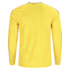 Camisa da Colômbia Home Copa 2026 - Versão Jogador Manga Longa