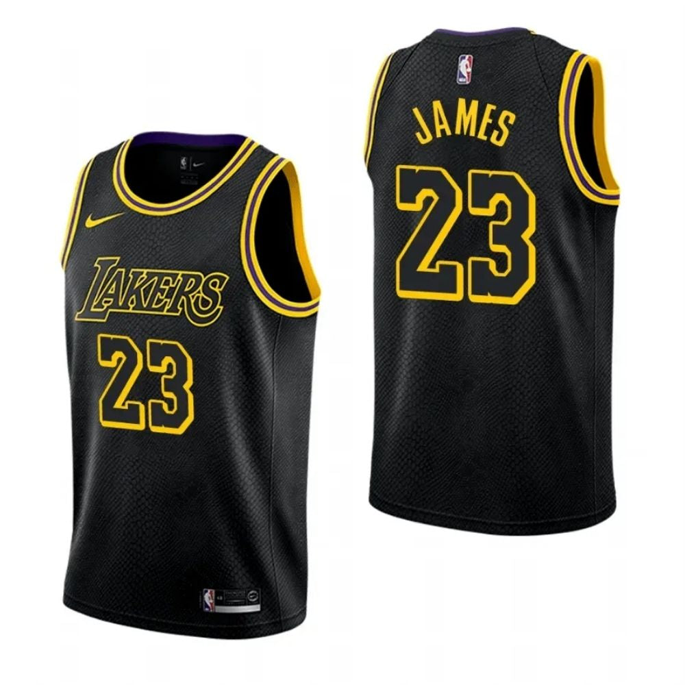 Regata NBA Los Angeles Lakers Black Mamba Edition Jersey LeBron James 23