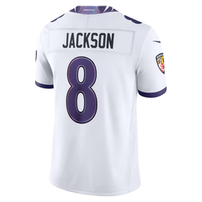 Camisa NFL Baltimore Ravens Vapor Limited White 2026 - Lamar Jackson