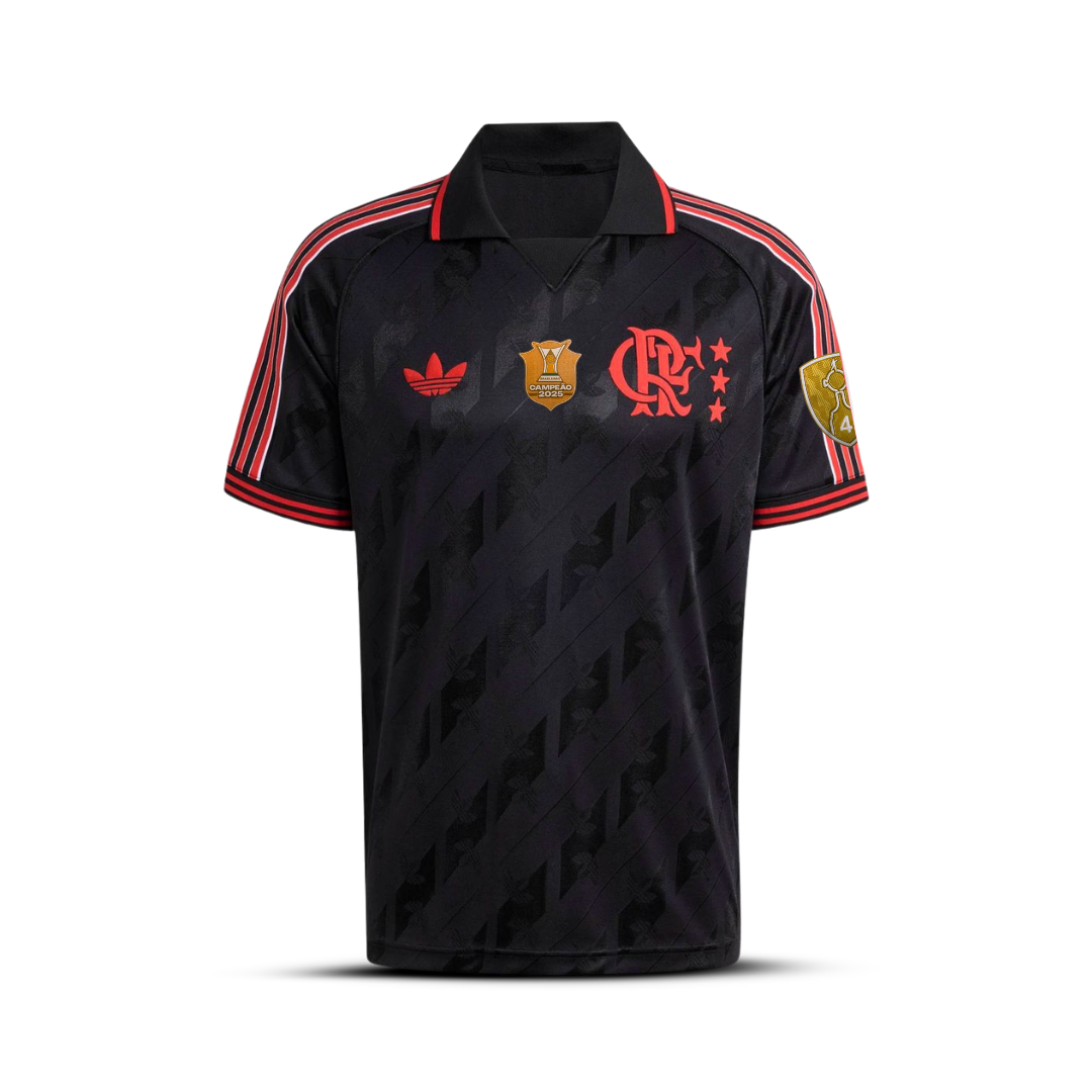 Camisa Flamengo Lifestyle 2025/26 + Patchs Libertadores e Brasileiro