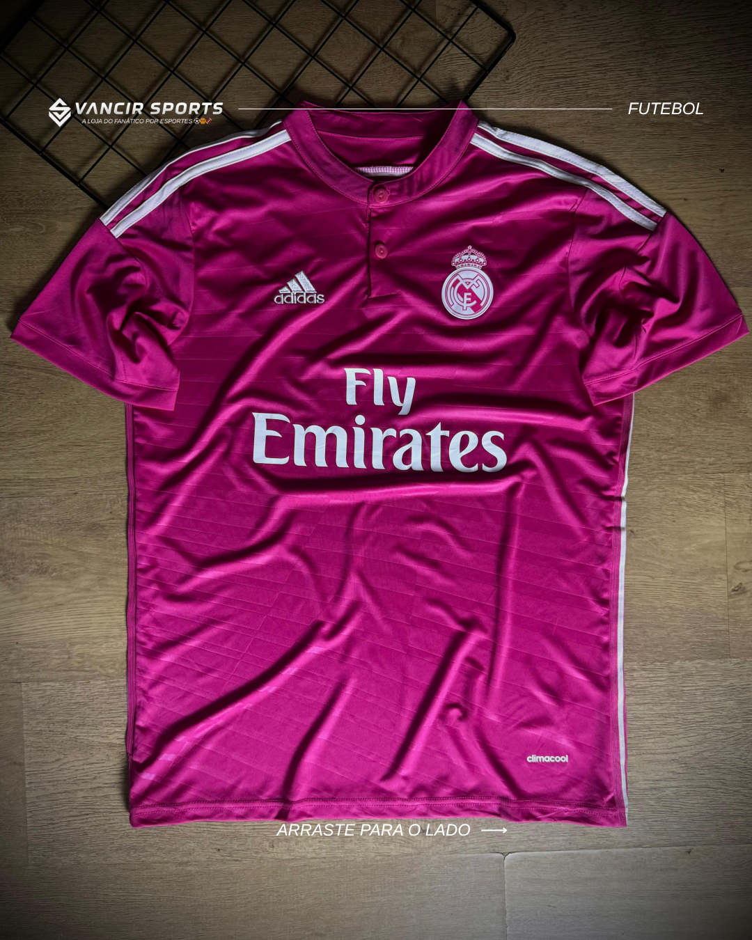 Camisa Real Madrid Retrô Away 2014/15 - Pronta entrega