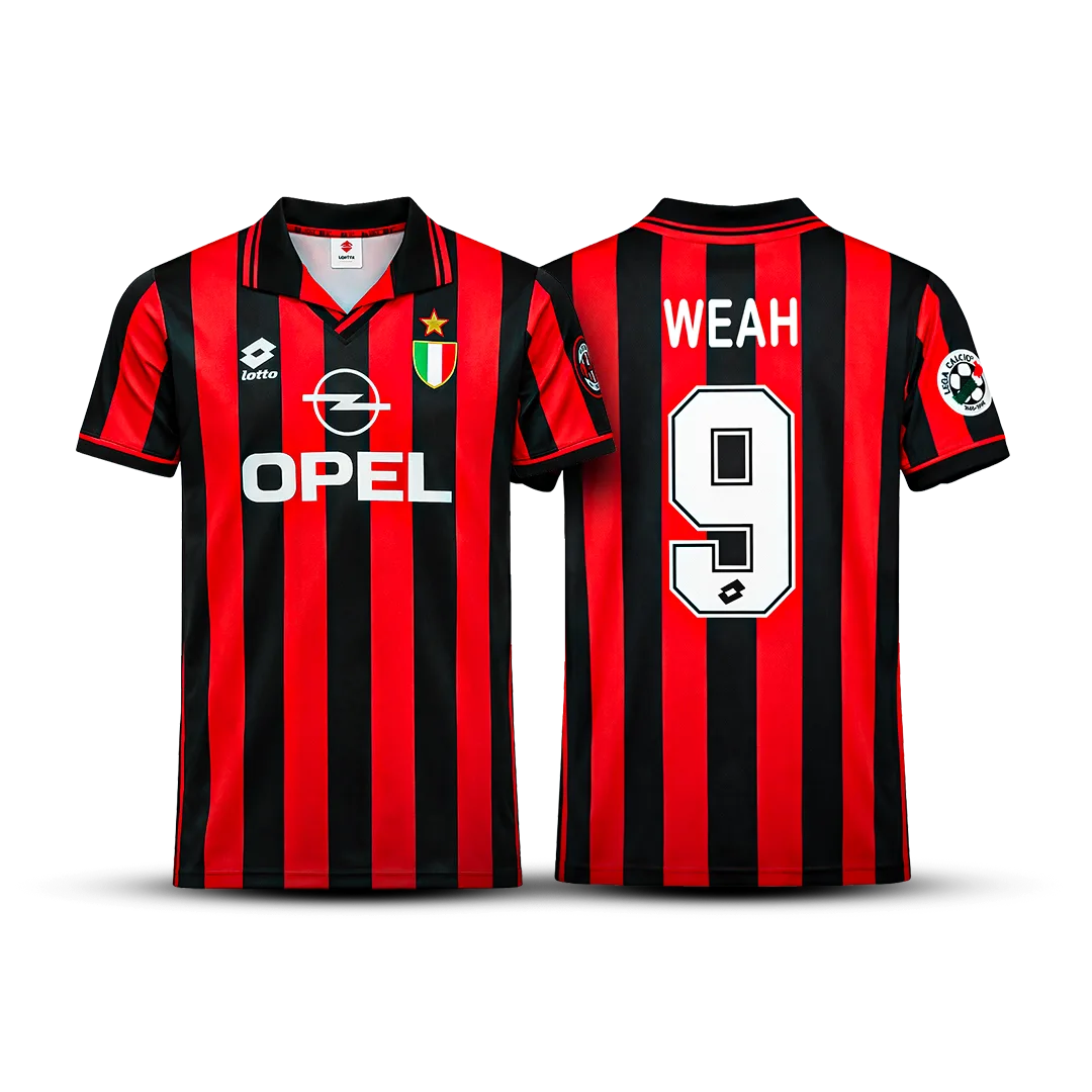 Camisa Milan Retrô 1996/97 Home – Weah #9