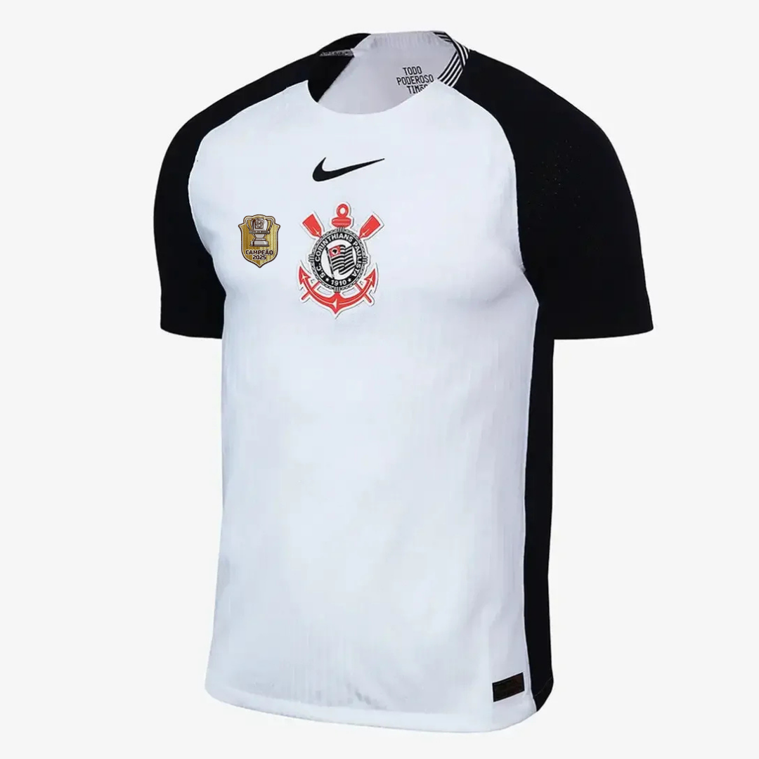 Camisa do Corinthians Home - 2025/26 com Patch de Campeão Copa do Brasil - Versão Jogador