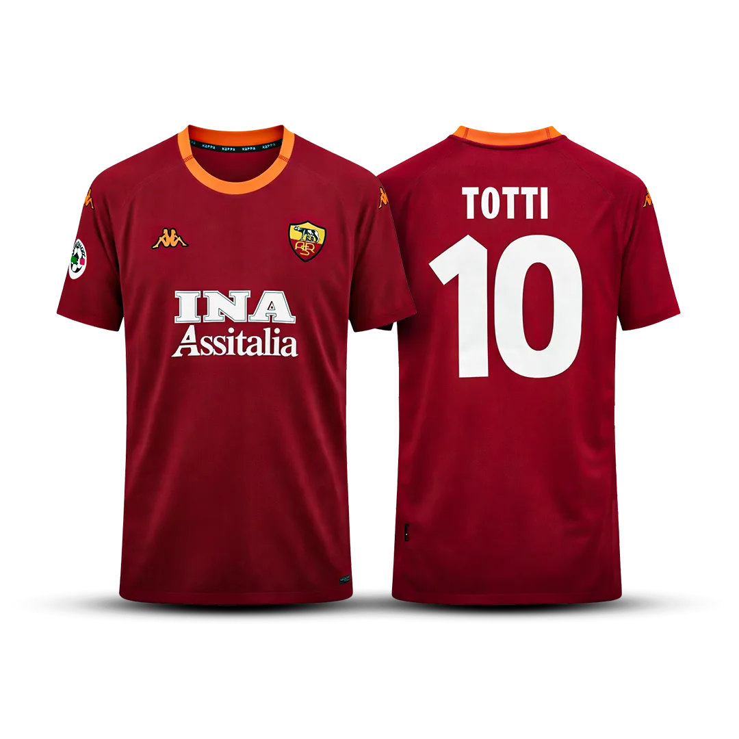 Camisa Roma Retrô 2000/01 Home – Totti #10