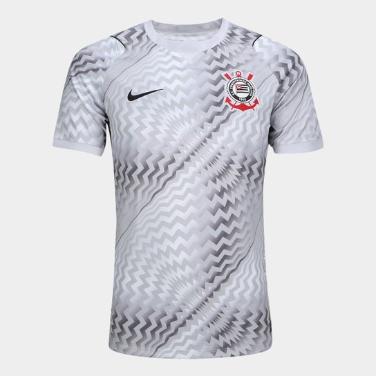 Camisa Corinthians Goleiro 2026 Cinza e Preto