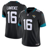 Camisa NFL Jacksonville Jaguars Vapor F.U.S.E. Limited Preta Trevor Lawrence - Pronta entrega