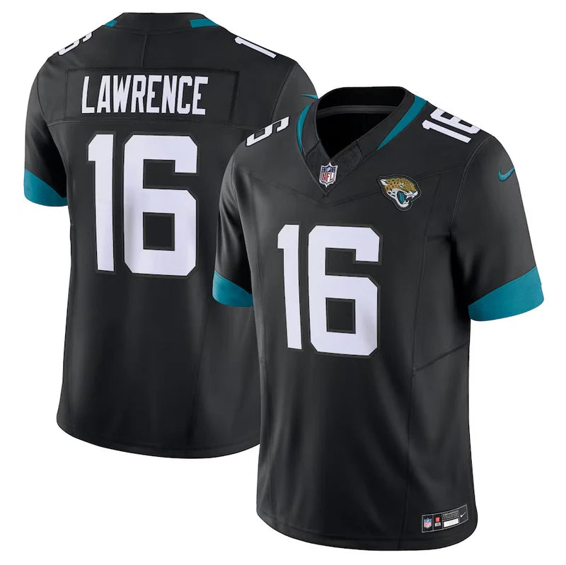 Camisa NFL Jacksonville Jaguars Vapor F.U.S.E. Limited Preta Trevor Lawrence - Pronta entrega